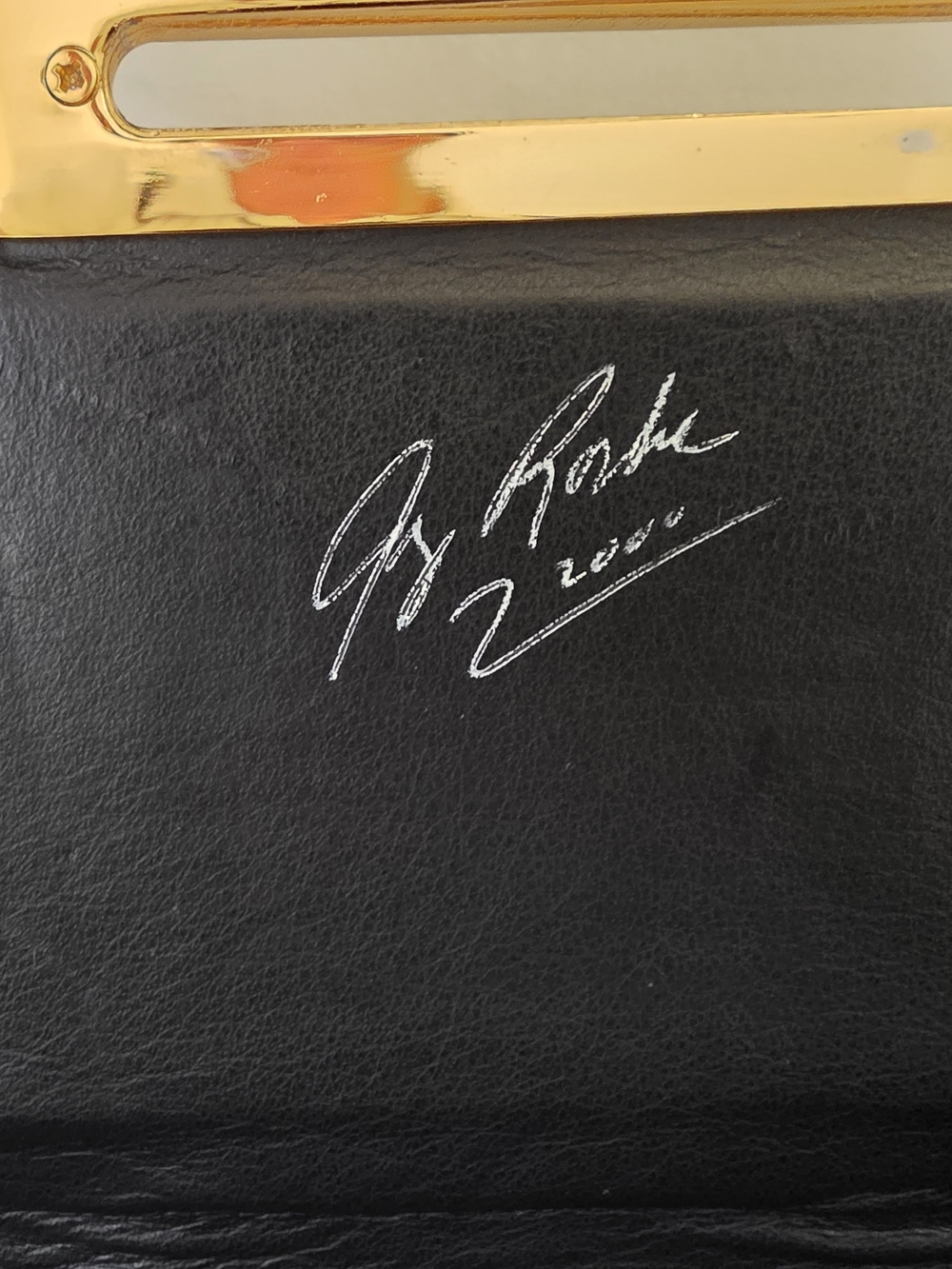 Vintage Roche Signed Calf Leather Briefcase Messenger Laptop Bag Y2K - Picture 11 of 14